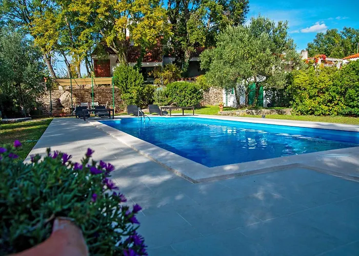 Isolated Terna -big Garden-pool-dalmatia * Slime